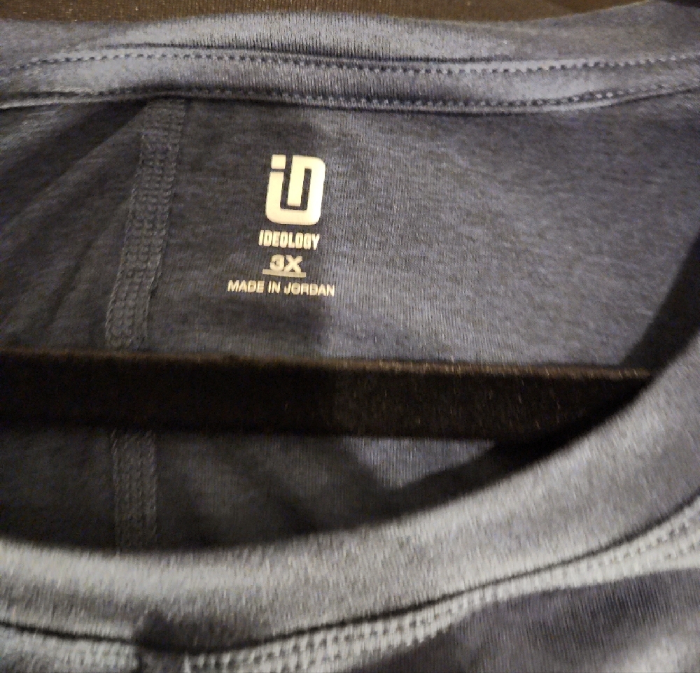 Ideology Women's Navy Twist Front Short Sleeve Tee 3X - Picture 5 of 7